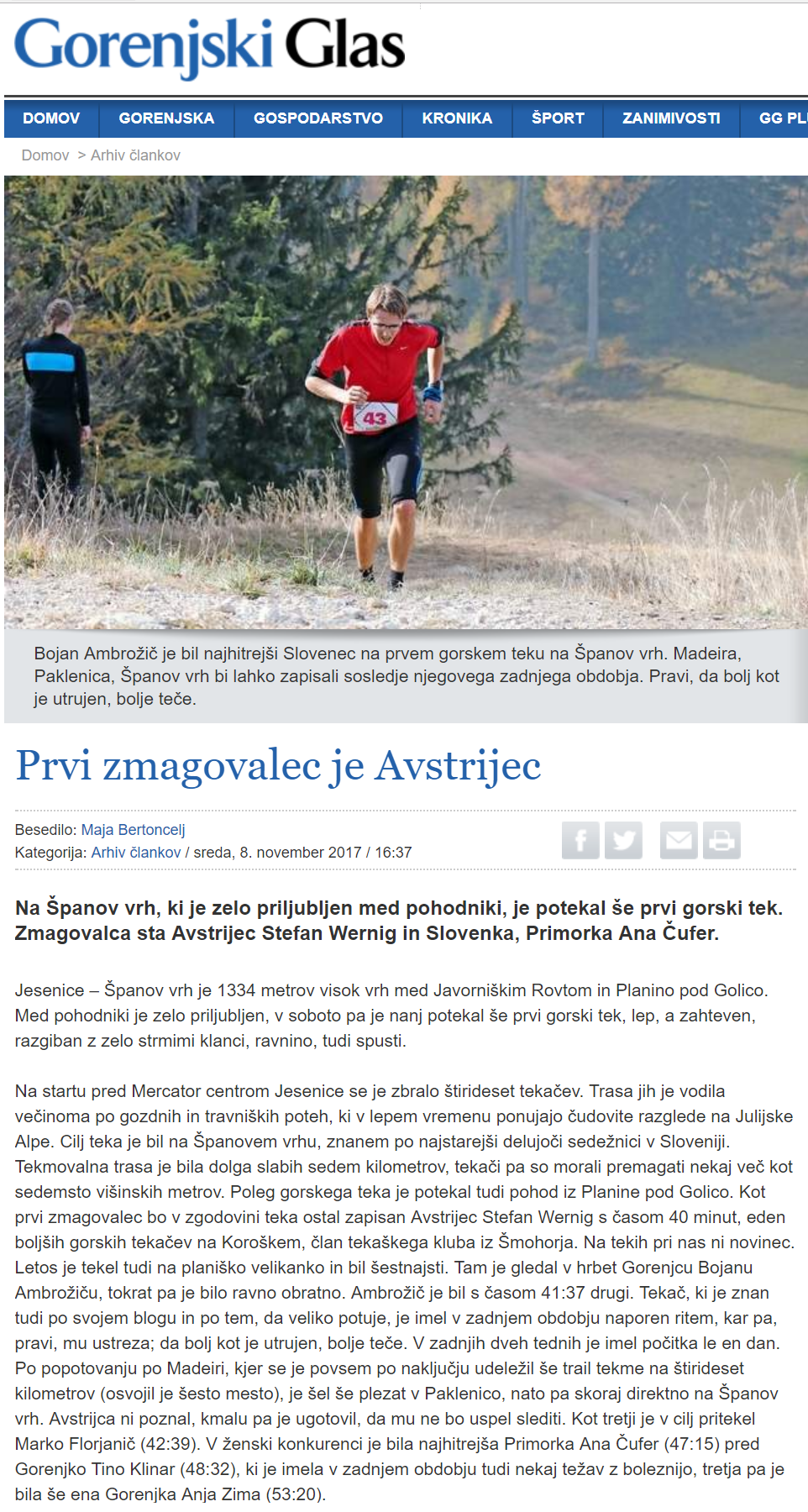 gorenjski gklas 9. 11. 2017 2