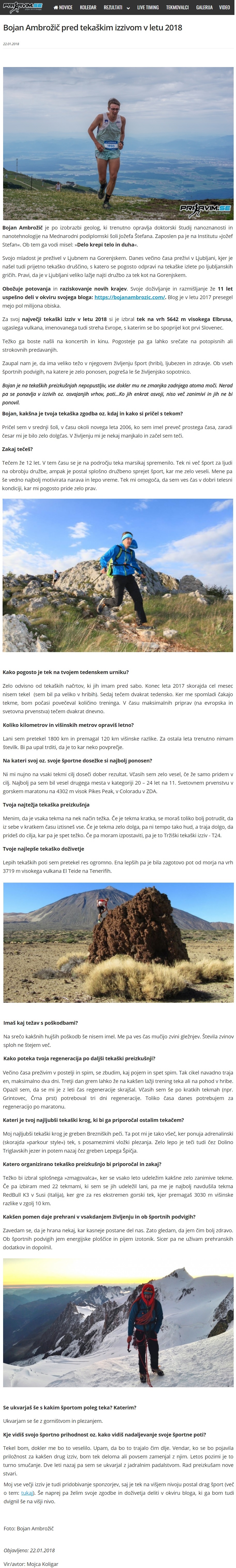 Intervju Prijavim. se, Mojca Koligar